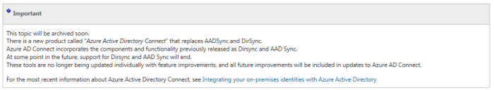 AADSync Replaced
